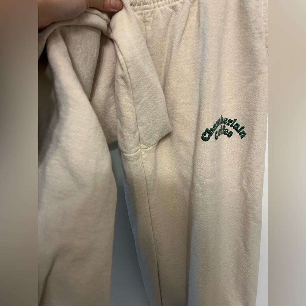 Limited Edition Emma Chamberlain Coffee Cream Sweatpants - Picture 5 of 9
